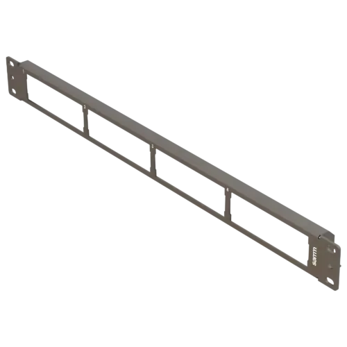 19” 1U, FP1 4 HDSlot, Front Panel Frame for HD Modules, Empty, Black