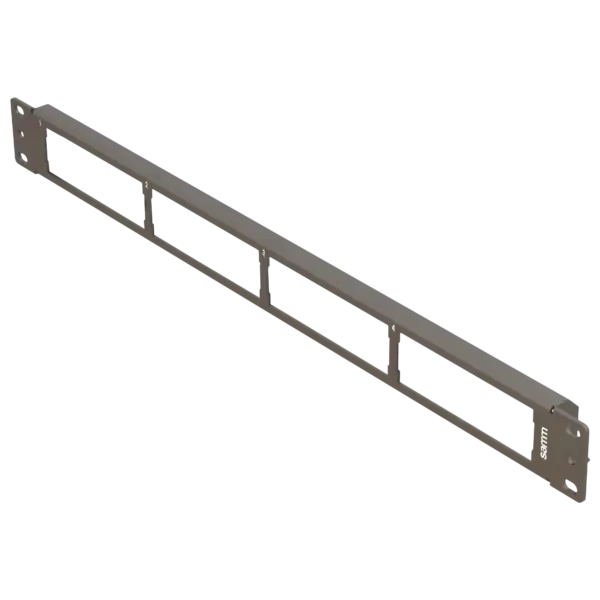 19” 1U, FP1 4 HDSlot, Front Panel Frame for HD Modules, Empty, Black