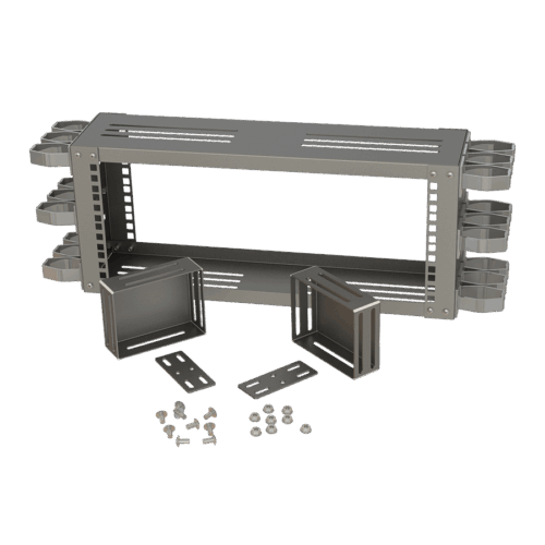 19” 4U Kabin Üstü İniş Paneli | Yan Organizerler Dahil