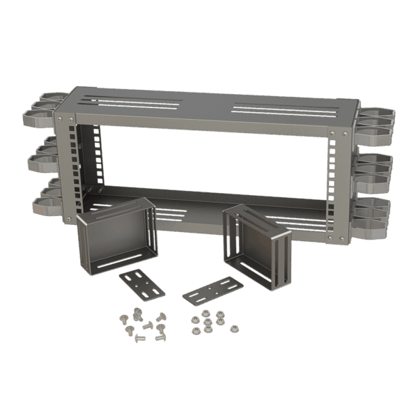 19” 4U Kabin Üstü İniş Paneli | Yan Organizerler Dahil