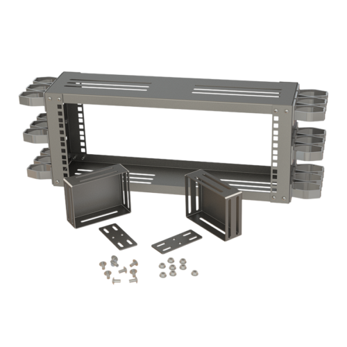 19-4u-overhead-mounting-rack-frame-including-side-organizers-accessories-3338-95-B 19” 4U Overhead Mounting Rack Frame | Including Side Organizers