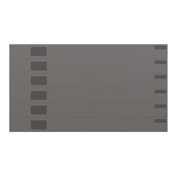 19” 6U Tool-Less Snap-In 1Ux Breakable Blanking Panel | 5 Pc-Pack