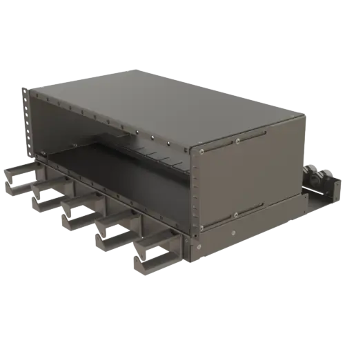 4u-sub-rack-panel-over-length-management-shelf-12-modules-front-access-3u-sub-rack-panels-samm-teknoloji-6285-13-B 4U Sub-rack Panel with Over-length Management Shelf | 12 Modules | Front Access