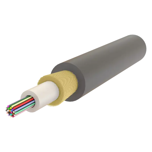 ADSS Gel-Filled Dry Core Non-Armoured Central Loose Tube Cable 4F to 12F - A-D1Q(ZN-AY)2Y - 6mm