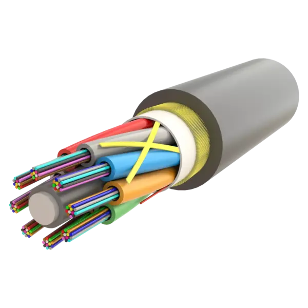 ADSS Gel-Filled Dry Core Non-Armoured Çok Tüplü Cable 96F - AT-D1Q(ZN-AY)2Y - 12.3mm