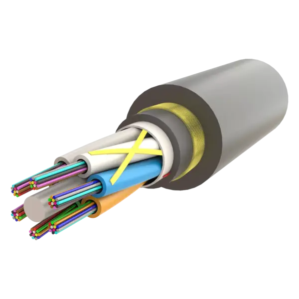 ADSS Gel-Filled Filled-Core Non-Armoured Multi Loose Tube Double Jacket Cable 12F to 72F - AT-D1F2Y(ZN-AY)2Y - 13mm