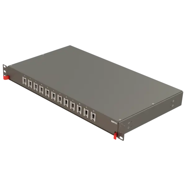 Bright Serisi | Raylı Kızaklı | 12 Düz Yuva | FP11 | Boş Patch Panel