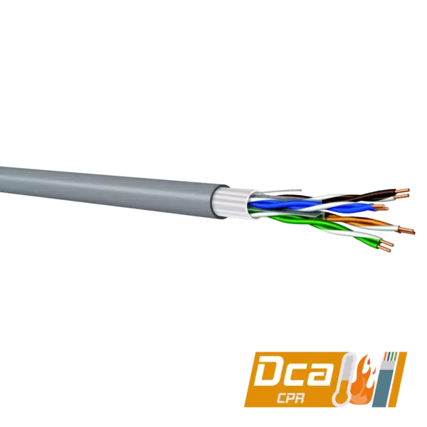 CAT6 F/UTP Data Kablosu | 400 MHz | LSZH-Dca | 500m | Gri
