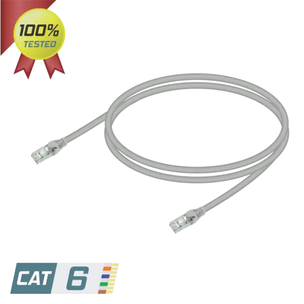 CAT6 U/UTP 24AWG Patch Cord | LSZH | Gri