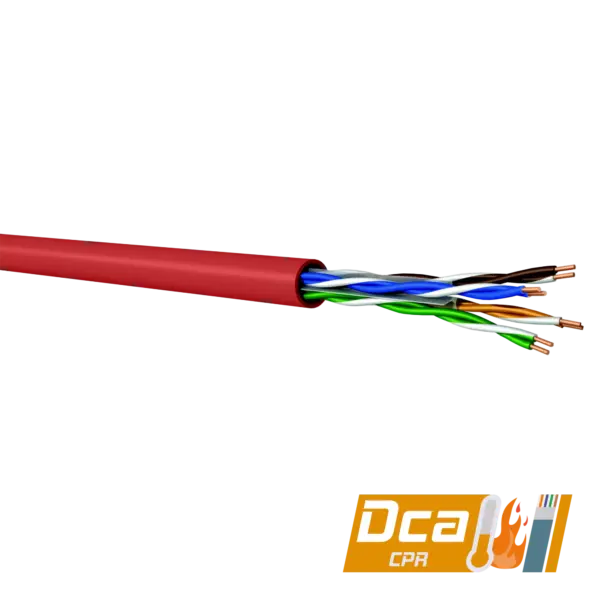 cat6-uutp-data-cable-400-mhz-lszh-dca-500m-red-copper-network-cables-samm-teknoloji-4856-11-B CAT6 U/UTP Data Cable | 400 MHz | LSZH-Dca | 500m | Red
