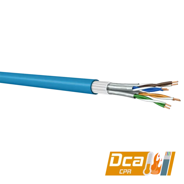 CAT6A F/FTP Data Cable | 500 MHz | LSZH-Dca | 500m | Blue