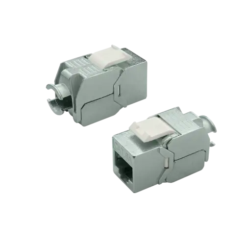 CAT6A Jack to Jack Keystone 180° | Shielded
