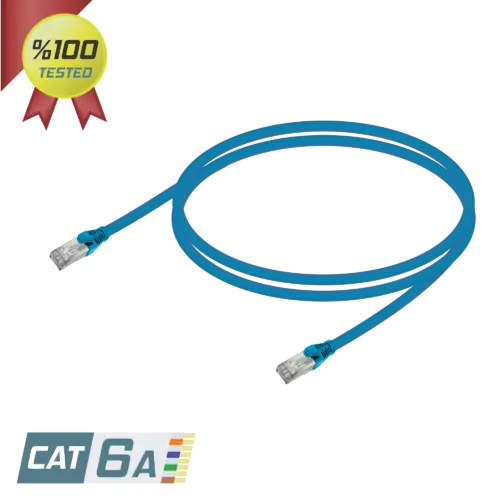 CAT6A S/FTP 26AWG Patch Cord | LSZH | Blue