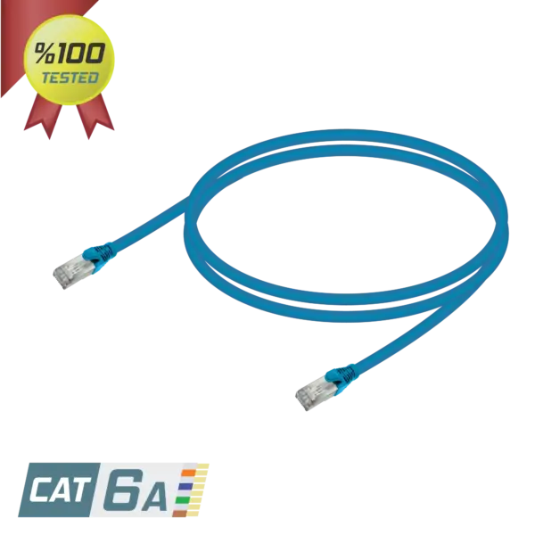 CAT6A S/FTP 26AWG Patch Cord | LSZH | Blue