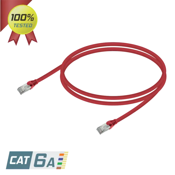 CAT6A S/FTP 28AWG Patch Cord | LSZH | Kırmızı