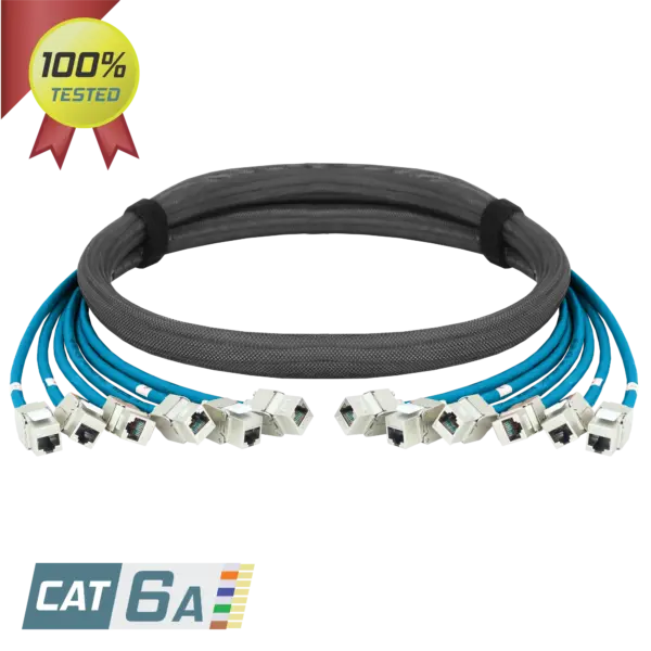 CAT6A SFTP Pre-Terminated 6x Trunk Copper Cables