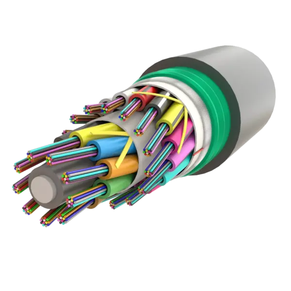 Çelik Zırhlı Çok Tüplü Fiber Optik Kablo | Gel-Filled Dry Core | AT-D1Q(ZN-GY)(SR)2Y | 288F