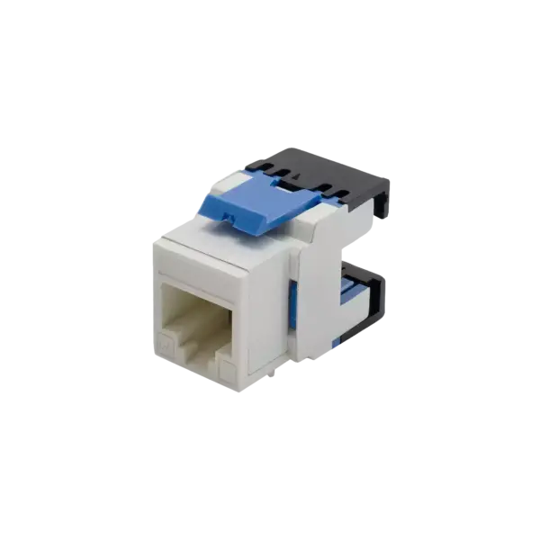 Component-Rated CAT6 250MHz Jack to Jack Keystone 180° | Unshielded