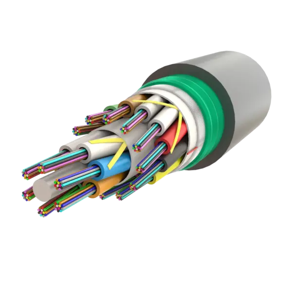 Corrugated Steel-Armoured Multi Loose Tube Fiber Optic Cable | Gel-Filled | UT-D1Q(ZN-GY)(SR)H | Up to 216F | Universal