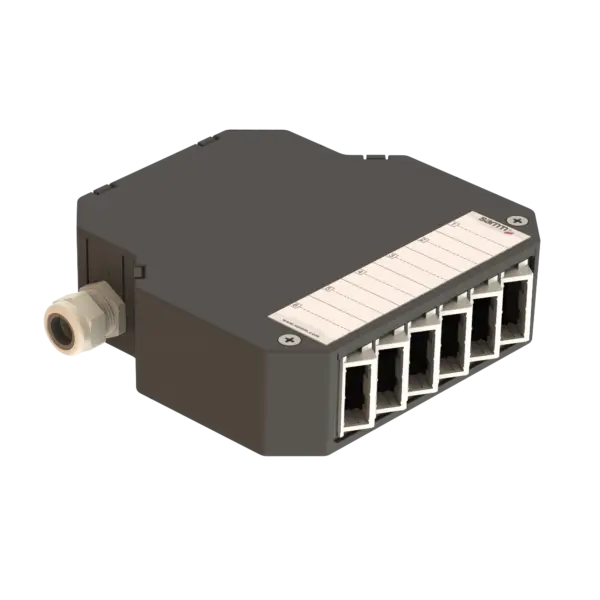 DIN Rail Termination Box | Angled | DP1 Empty (LC/QD SC/DX)