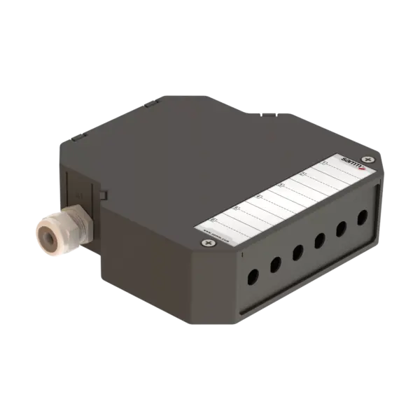 DIN Rail Termination Box | Straight | DP9 Empty (FC/ST SX D-Shape)