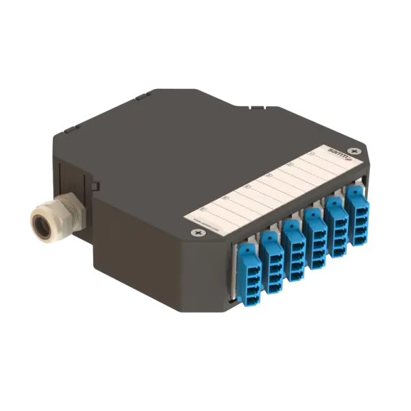 DIN Ray Sonlandırma Kutusu | 6 LC Quad Açılı | DP1