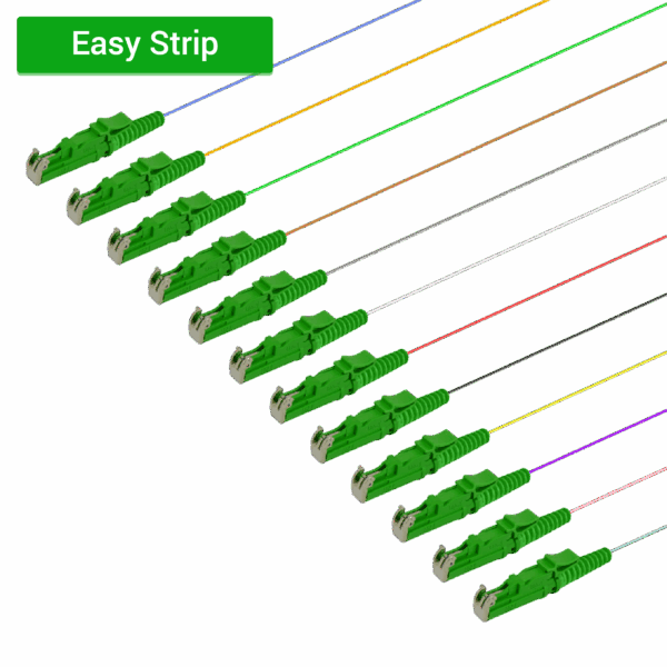 LSH/APC 12 Fiber Pigtail | Single Mode G657.A2 | 0.9mm