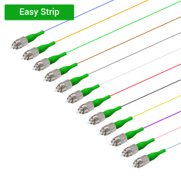 FC/APC 12 Fiber Pigtail | Single Mode G657.A2 | 0.9mm