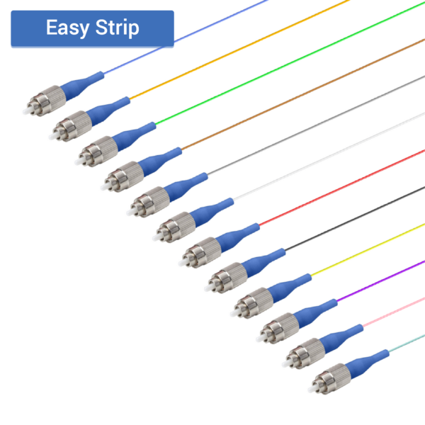 FC/UPC 12 Fiber Pigtail | Single Mode G657.A2 | 0.9mm