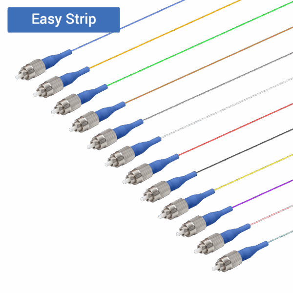FC/UPC 12 Fiber Pigtail | Single Mode G657.A2 | 0.9mm