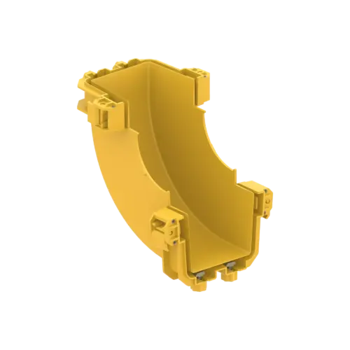 FDS_100mm 90˚ Dikey İçten Çıkış Dirseği Gövde