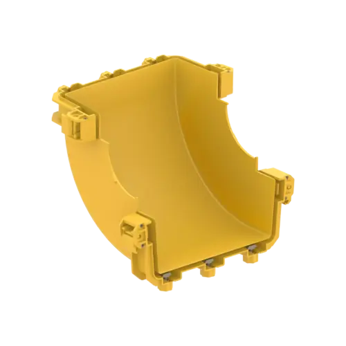 FDS_200mm 90˚ Dikey İçten Çıkış Dirseği Gövde