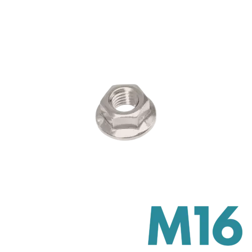 FDS_DIN 6923 Galvanizli Çelik M16 Flanşlı Somun Kit 1