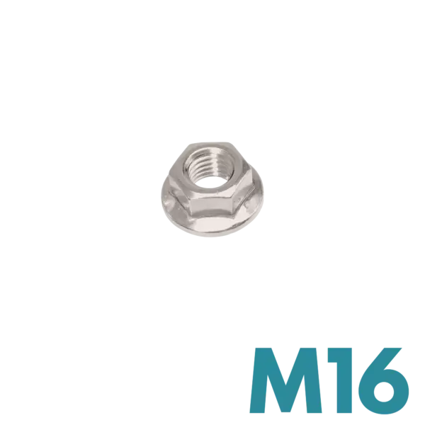 FDS_DIN 6923 Galvanizli Çelik M16 Flanşlı Somun Kit 1