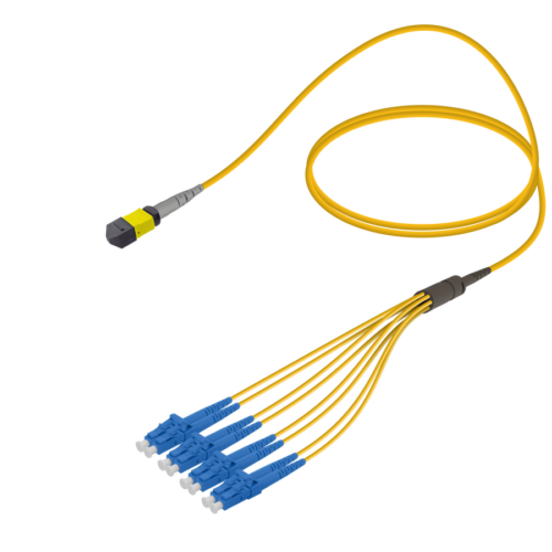 Female MTP Elite to LC/UPC Fanout | Base-8 | Single Mode G657.A2 | 3.0/1.8mm