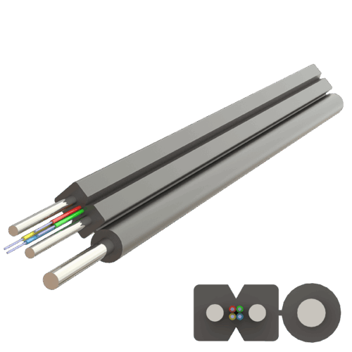 Flat Askı Telli Drop Çelik Kablo 2.0x5.2mm | U-N(ZM)H-SH | Up to 4F | 1000 metre