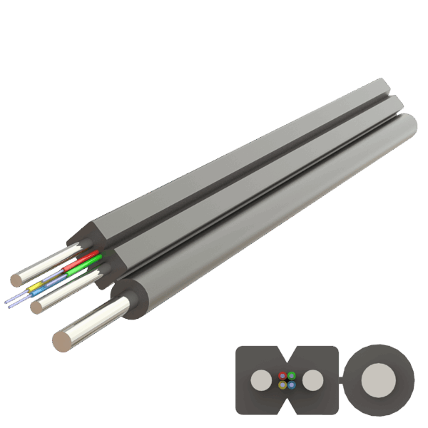 Flat Askı Telli Drop Çelik Kablo 2.0x5.2mm | U-N(ZM)H-SH | Up to 4F | 1000 metre