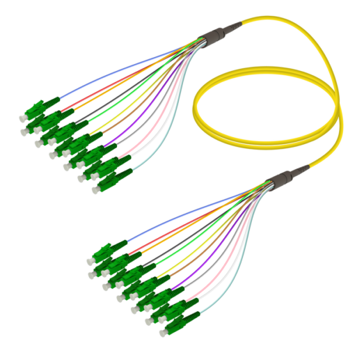 LC/APC-LC/APC | 12 Fibers Fanout | Single Mode G657.A2 | 3.0/0.9mm