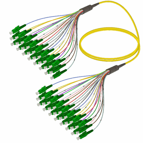 LC/APC-LC/APC | 24 Fiber Fanout | Single Mode G657.A2 | 3.0/0.9mm
