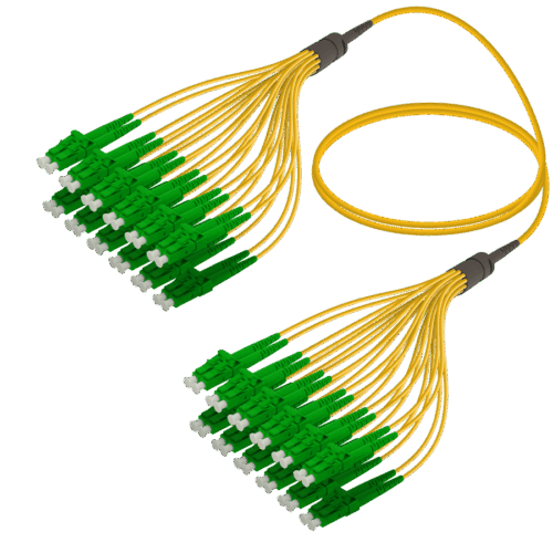 LC/APC-LC/APC | 24 Fiber Fanout | Single Mode G657.A2 | 3.0/1.8mm