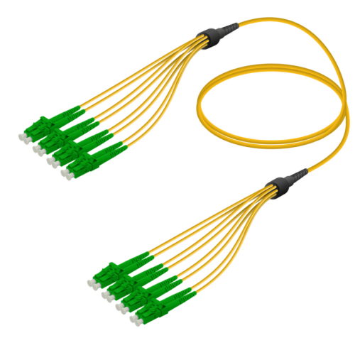 LC/APC-LC/APC | 8 Fibers Fanout | Single Mode G657.A2 | 3.0/1.8mm