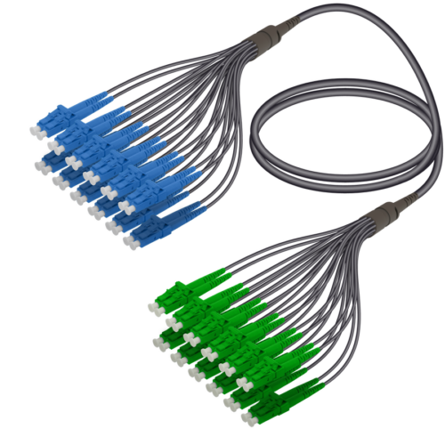 LC/UPC-LC/APC | 24 Fibers Universal Fanout | Single Mode G657.A2 | 4.8/1.8mm