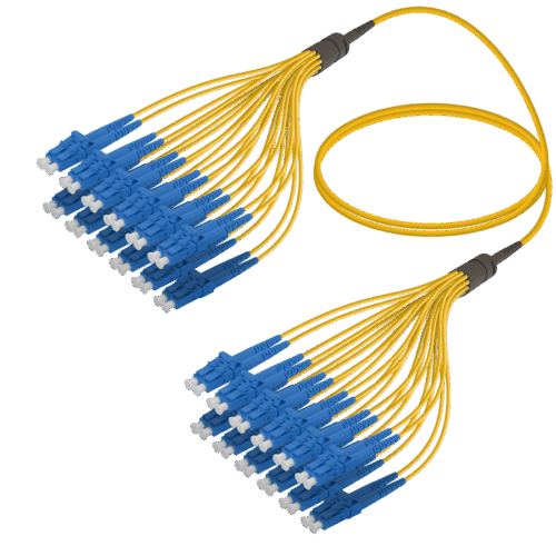 LC/UPC-LC/UPC | 24 Fiber Fanout | Single Mode G657.A2 | 3.0/1.8mm