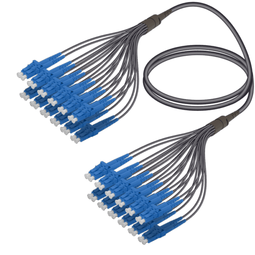 LC/UPC-LC/UPC | 24 Fiber Universal Fanout | Single Mode G657.A2 | 4.8/1.8mm