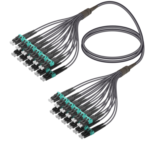 LC/UPC-LC/UPC | 24 Fibers Universal Fanout | Multi Mode G651.OM3 | 4.8/1.8mm