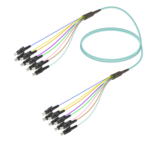 LC/UPC-LC/UPC | 8 Fibers Fanout | Multi Mode G651.OM3 | 3.0/0.9mm
