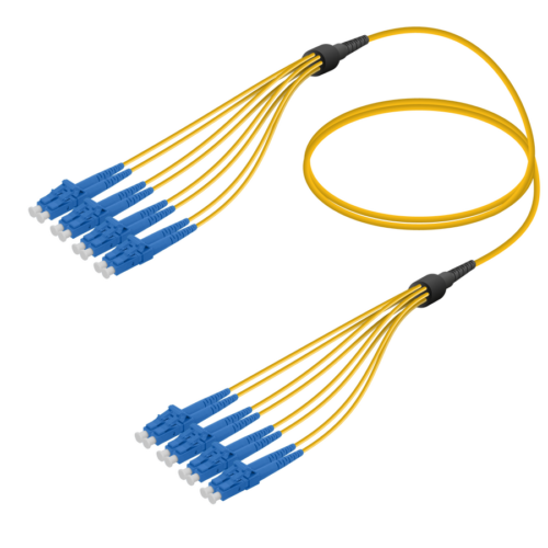 LC/UPC-LC/UPC | 8 Fibers Fanout | Single Mode G657.A2 | 3.0/1.8mm