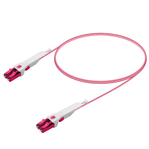 LC/UPC-LC/UPC | Multi-Mode G651.OM4 | UNI30 Push-Pull | Uniboot Patch Cord | 2.0mm