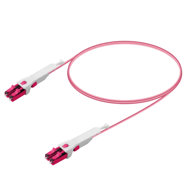LC/UPC-LC/UPC | Multi-Mode G651.OM4 | UNI30 Push-Pull | Uniboot Patch Cord | 2.0mm