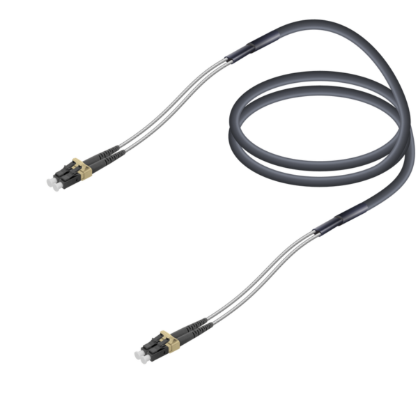 LC/UPC-LC/UPC | Multi Mode G651.OM2 Corrugated Steel FTTA Breakout | 7.0x2.85mm